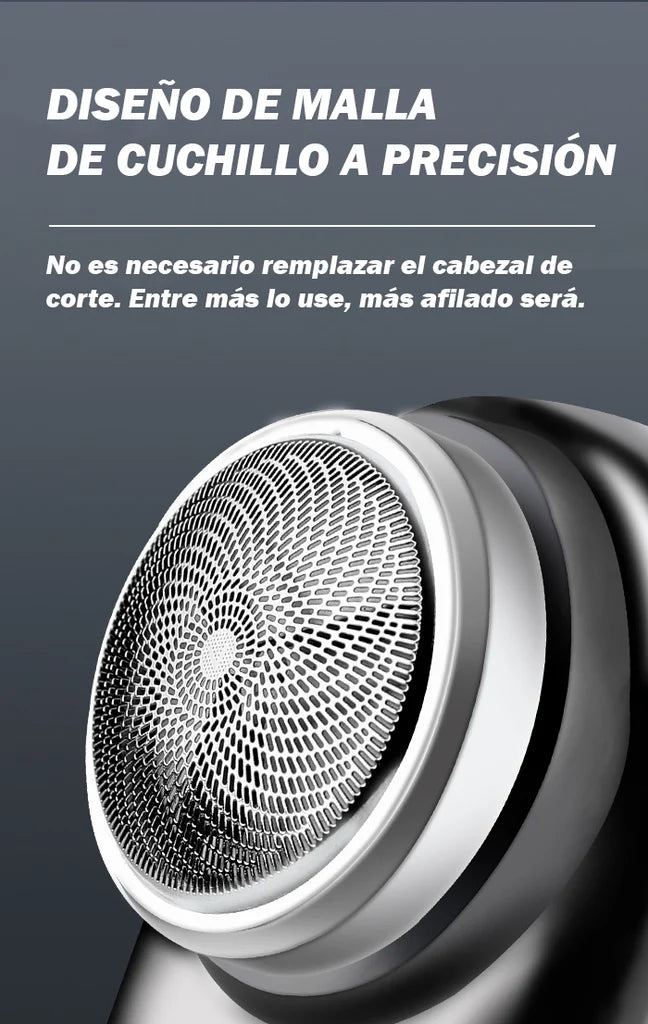 Mini Afeitadora Táctica Portátil Recargable (USB + Tamaño Bolsillo)