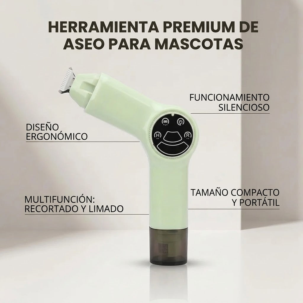 Maquina Cortadora Uñas y Pelo Mascotas 2 En 1