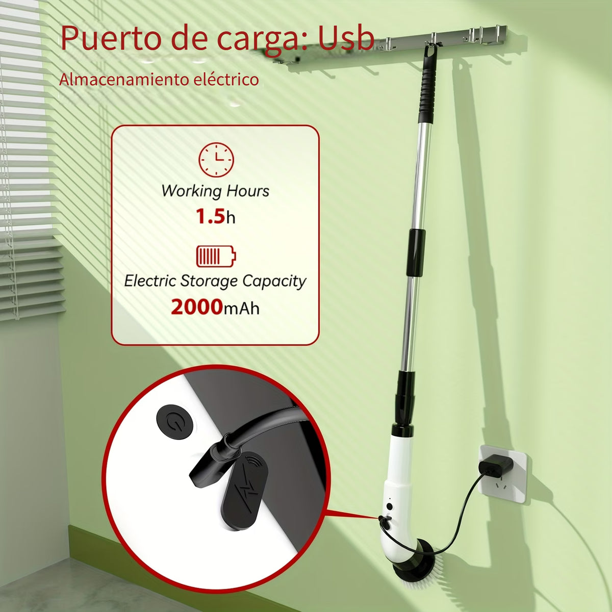 Cepillo de Limpieza Inalámbrico 7 en 1