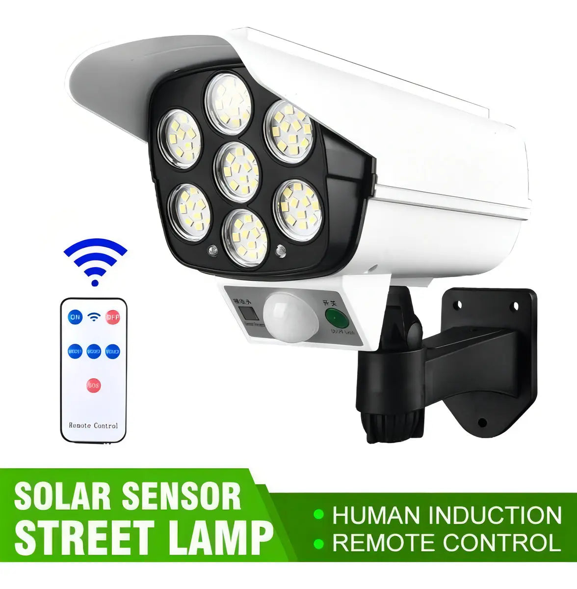 Lampara Solar Falsa Camara De Seguridad Senso De Movimiento