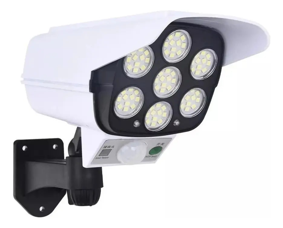 Lampara Solar Falsa Camara De Seguridad Senso De Movimiento