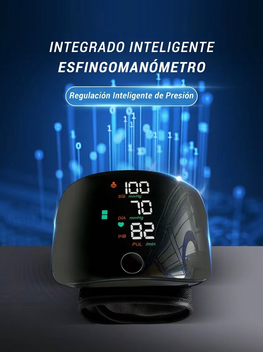 Tensiómetro Digital De Muñeca Pantalla Led Con Voz Memoria
