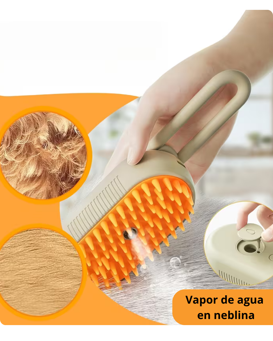 Cepillo a Vapor para Mascotas