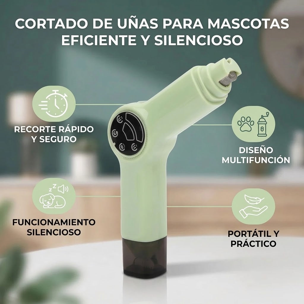 Maquina Cortadora Uñas y Pelo Mascotas 2 En 1