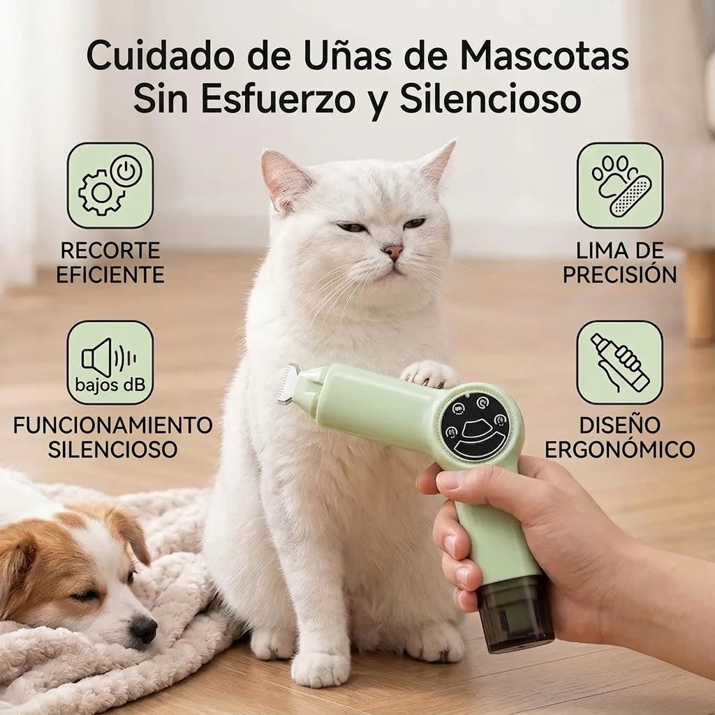 Maquina Cortadora Uñas y Pelo Mascotas 2 En 1